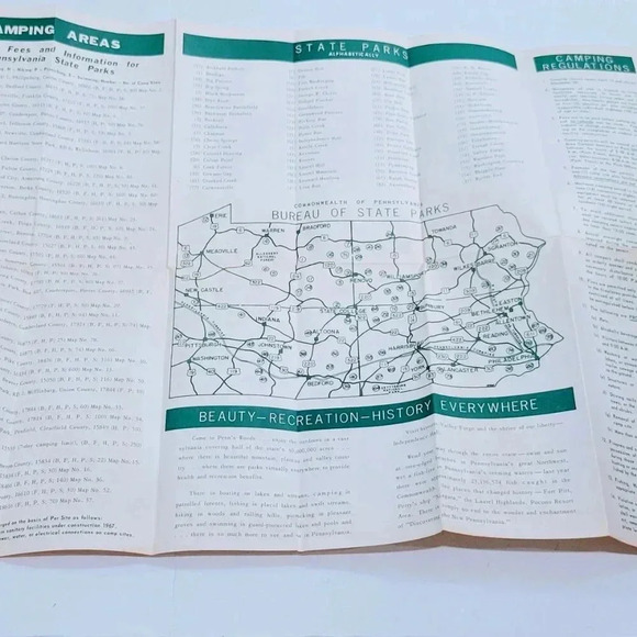 1967 Pennsylvania State Parks Travel Brochure Vintage - Picture 2 of 4